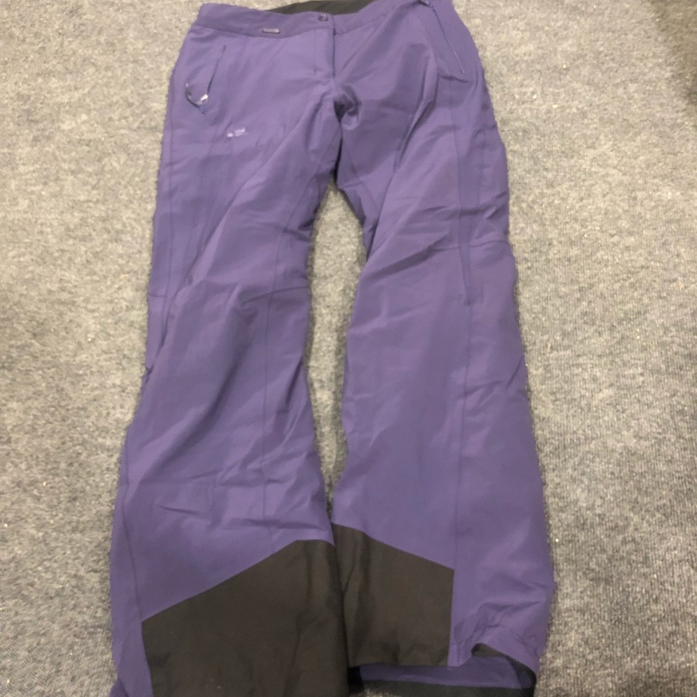 Women's Purple and Black Ski Pants